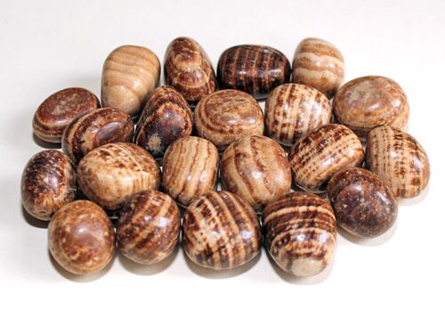 Highly polished Aragonite tumble stone size 2-3 cm.