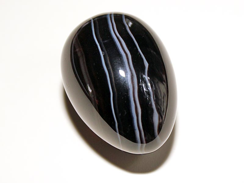 Agate Banded Black Egg
