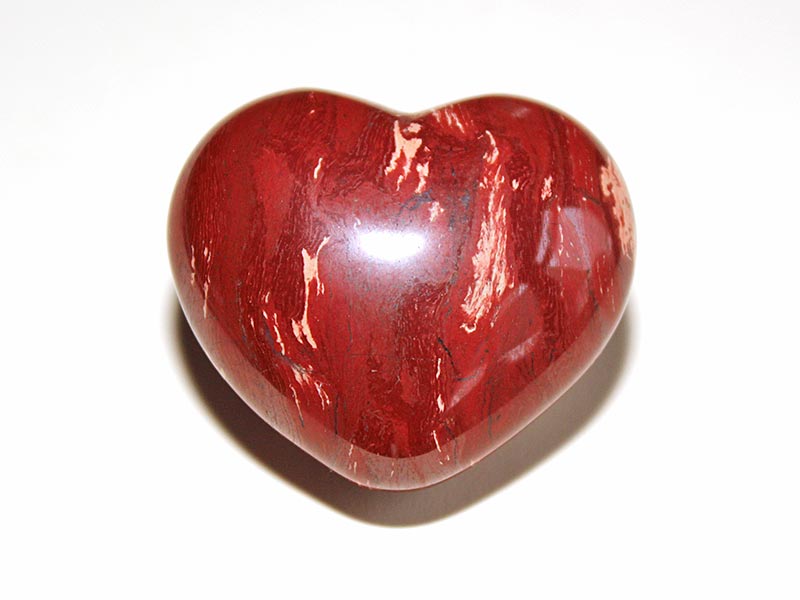 Jasper Snakeskin Heart