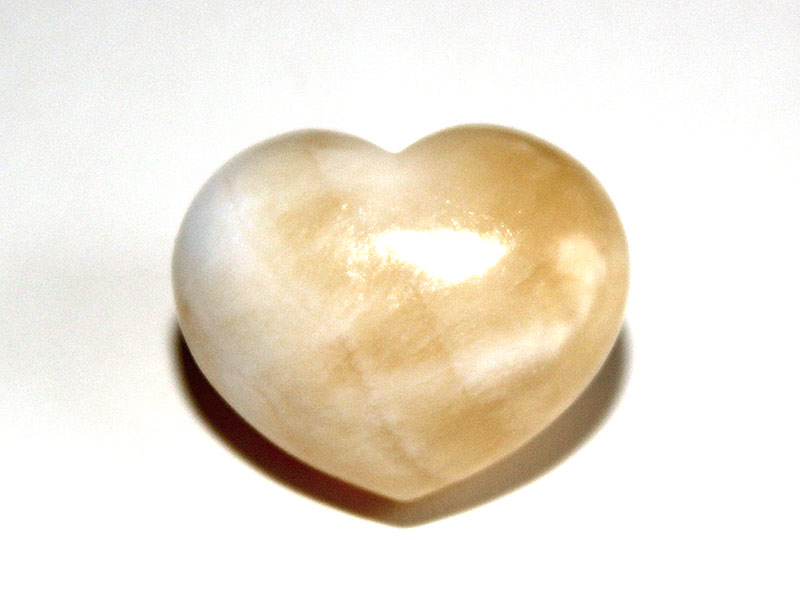 Calcite Orange Heart