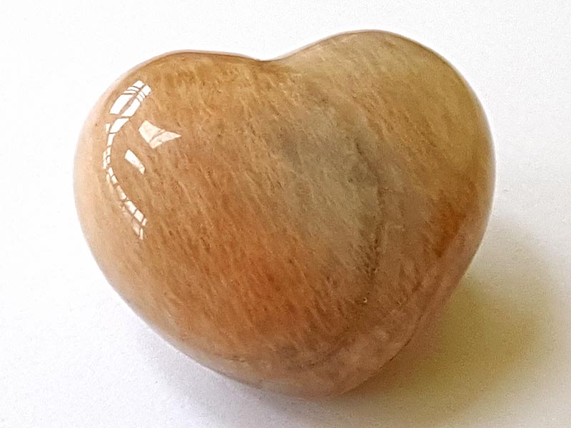 Moonstone Shaded Heart