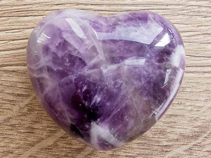 Amethyst Chevron Heart