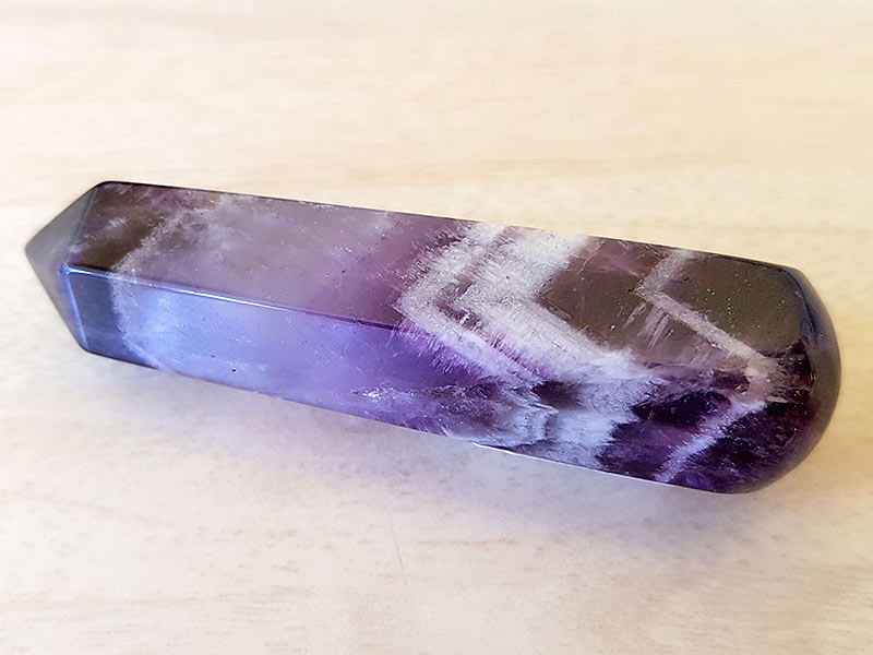 Amethyst Chevron Wand