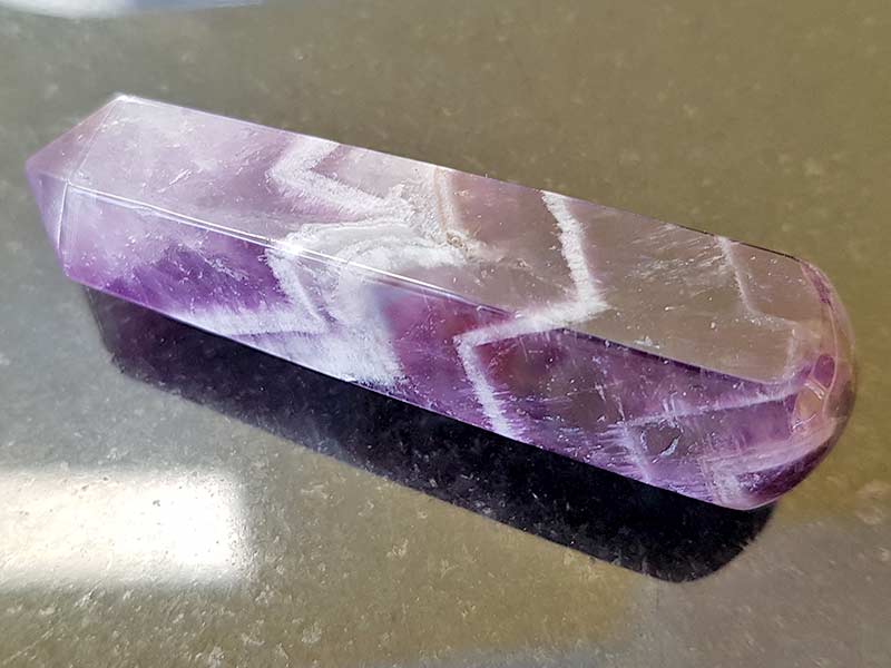 Amethyst Chevron Wand