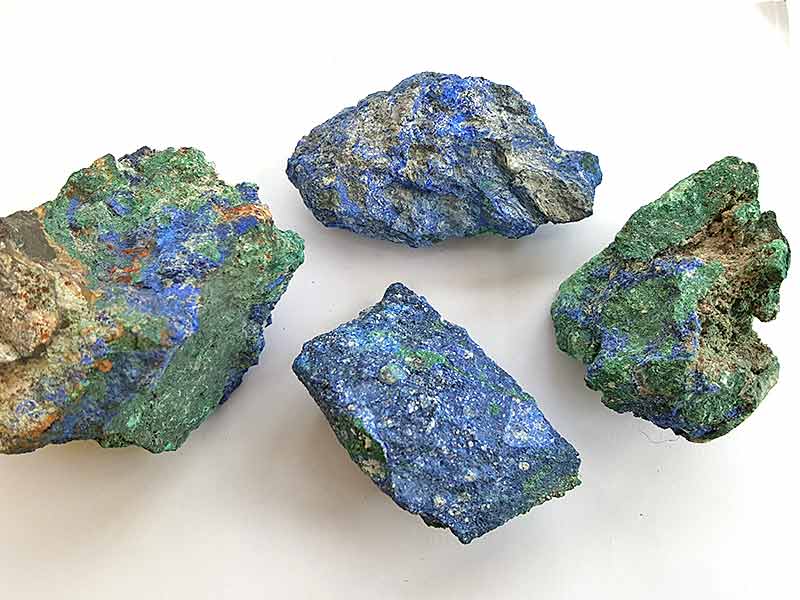 Azurite (with Malachite)