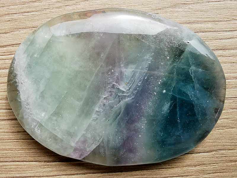 Fluorite Rainbow Palm Stone