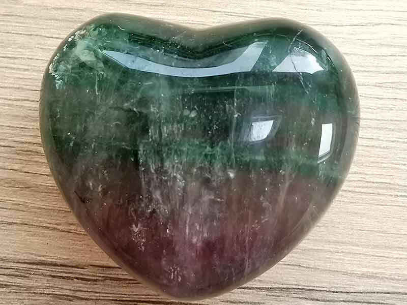 Fluorite Rainbow Heart