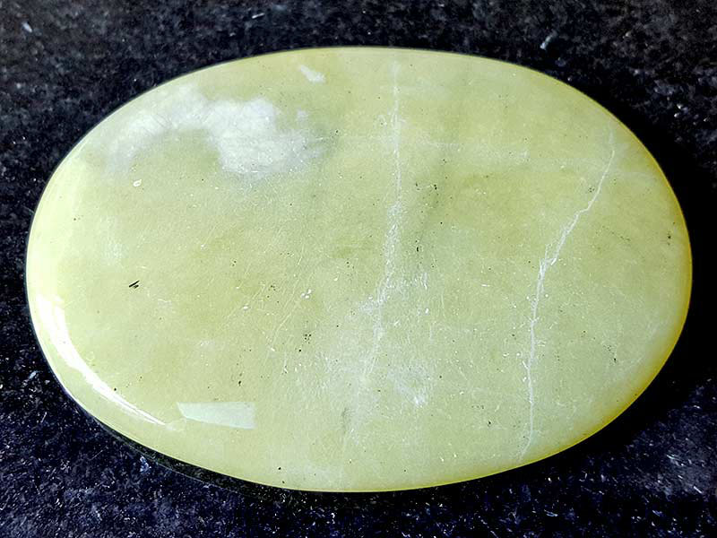Jasper Lemon Palm Stone