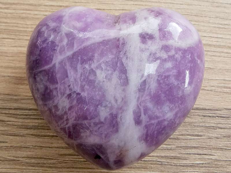 Lepidolite Heart