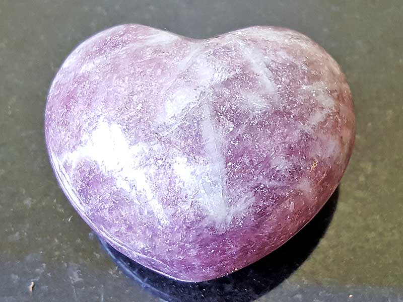 Lepidolite Heart