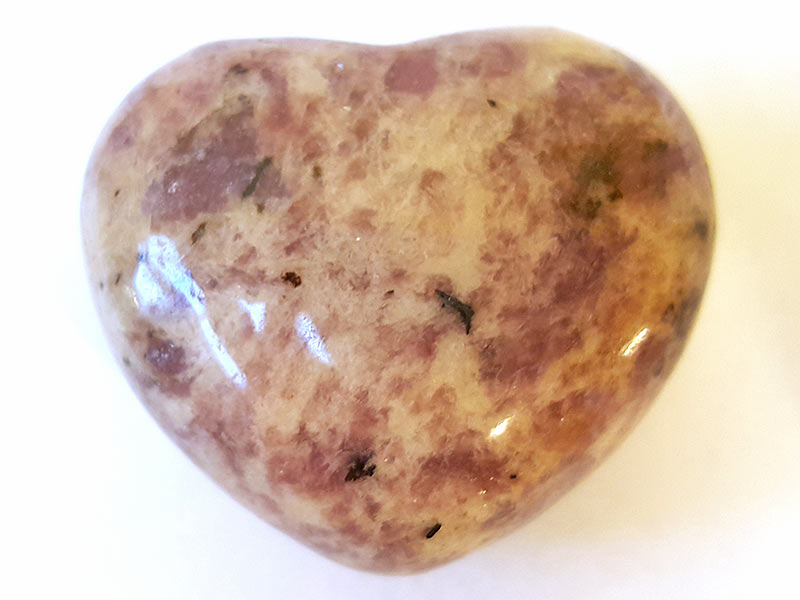 Lepidolite Heart