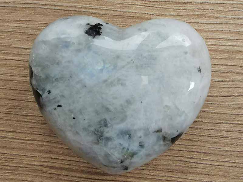 Moonstone Rainbow Heart