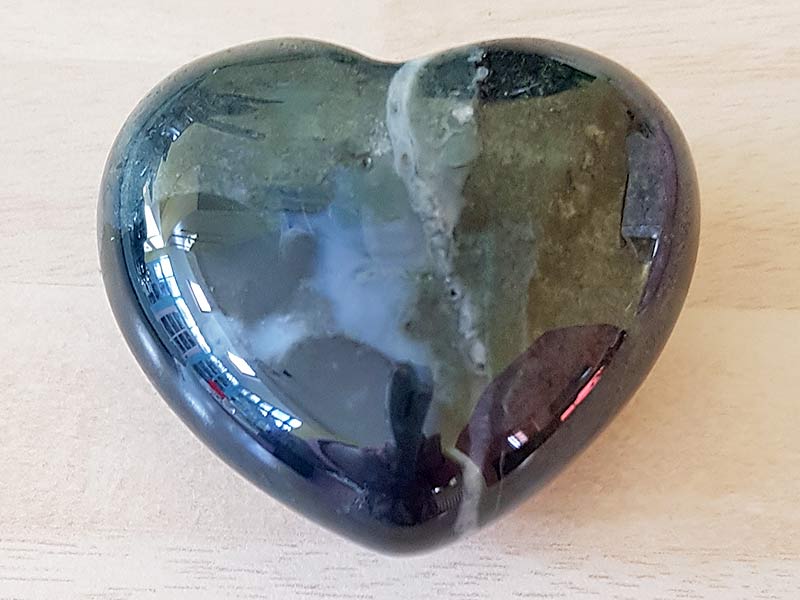 Agate Moss Heart