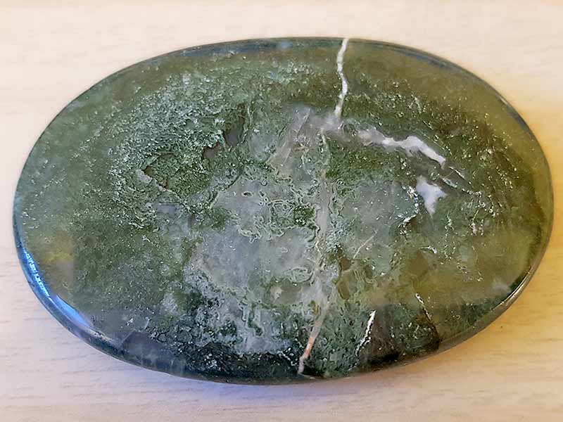 Agate Moss Palm Stone