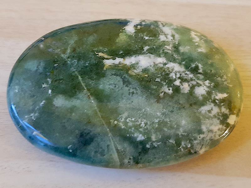 Agate Moss Palm Stone