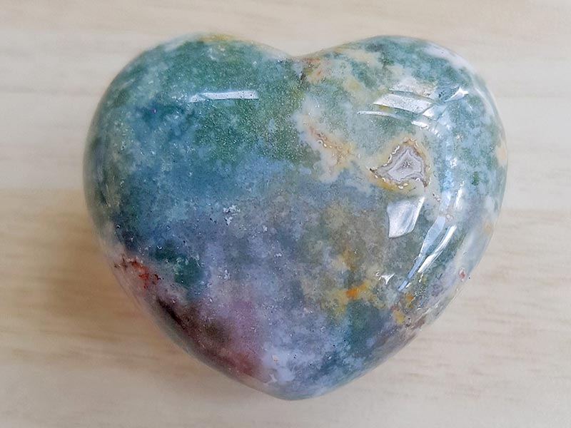 Agate Moss Heart