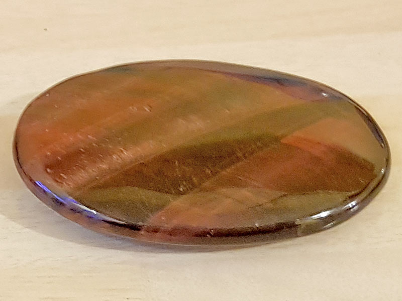 Tiger Eye Red Palm Stone
