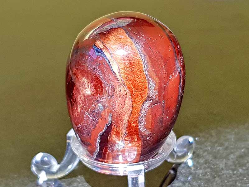 Tiger Eye Red Egg