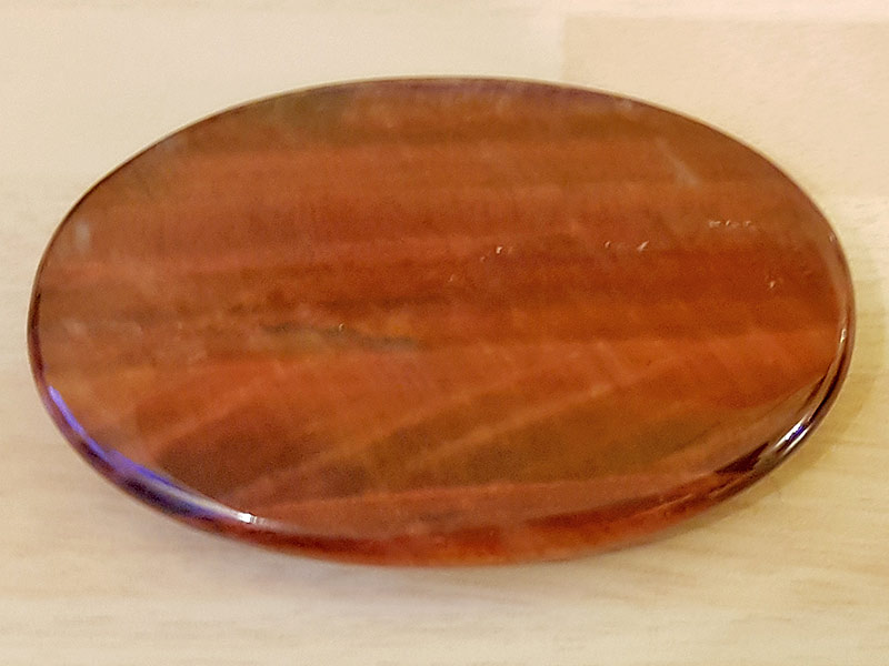 Tiger Eye Red Palm Stone